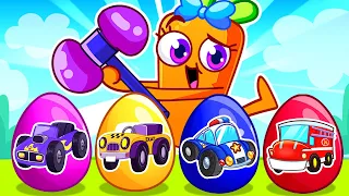 Surprise Eggs Song 😍 Colorful Super Rescue Team🚕🚒 +More Kids Songs & Nursery Rhymes by VocaVoca🥑