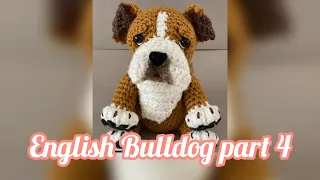 English Bulldog Crochet Tutorial Part 4/ Ganchillo. Voz en español / English subtitles.