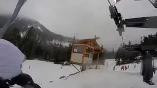 Skiing Stevens Pass Daisy Run