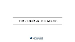 Free Speech vs Hate Speech