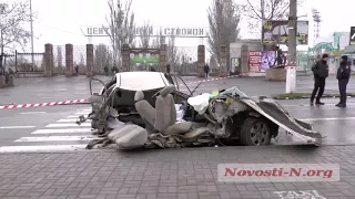 Видео "Новости-N": В Николаеве в ДТП КИА разорвало на части
