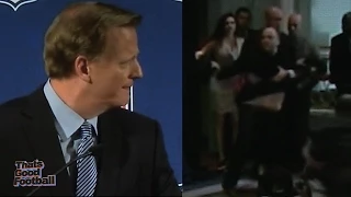 CRAZY GUY AT ROGER GOODELL PRESS CONFERENCE