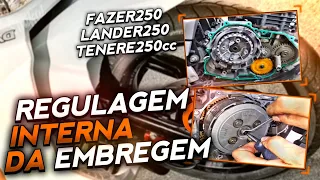 Como regular a embreagem da Fazer 250 (regulagem interna)