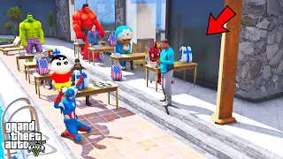 FRANKLIN Ask Question & Answers and Read BOOKS In His Tution With Shinchan In GTA V