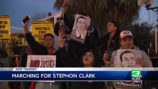 Protesters March To Meadowview Home Where Stephon Clark Was Killed