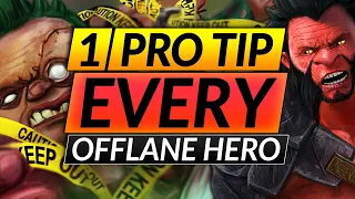 1 MEGA TIP for EVERY OFFLANE HERO - Best Drafting and Picking Tricks - Dota 2 Pro Guide