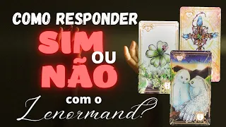 BARALHO CIGANO| TIRAGEM DE SIM OU NÃO #lenormand #baralhocigano #tarot #tarô