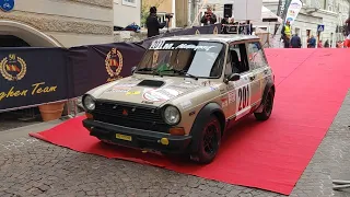 11 Valsugana Historic Rally 2023 partenza Trofeo A112 29 aprile