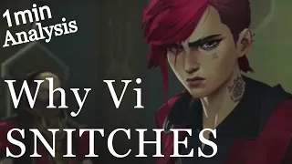 Vi BETRAYS Jinx to the Council (EXPLAINED) | 1min Analysis #Arcane #shorts