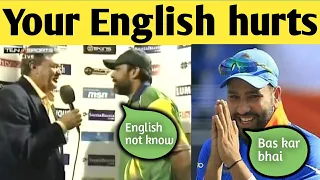 Funny English by pak cricketers | sarfaraz | Inzemam | Umar |