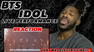 LOVED THE ENERGY!! BTS - IDOL LIVE PERFORMANCE [REACTION VIDEO!!]