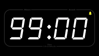 99 MINUTE - TIMER & ALARM - 1080p - COUNTDOWN