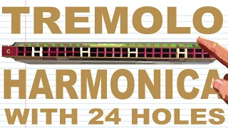 How to Play a Tremolo Harmonica with 24 Holes