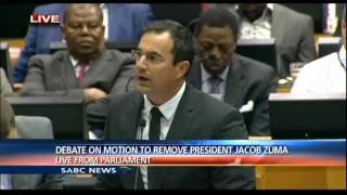 DA's Steenhuisen tells speaker " You were party to the crime"