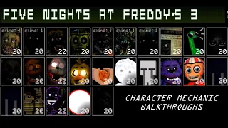 Ultra Custom Night (1.6.45) | CHARACTER MECHANIC WALKTHROUGHS | Five Nights at Freddy's 3