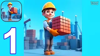 Build and Get Rich - Gameplay Walkthrough Part 1 Stickman Idle City Tower Building Game iOS, Android