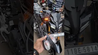 MT 15👍🔥indicator small visor carrier and tail tidy modified #youtube#song #bike#ktm #india #v4 #mt15