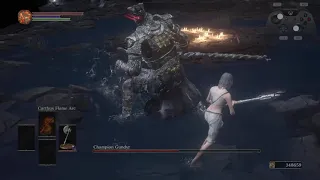 Champion Gundyr sl1 ng+7 no sprint/roll/block/parry/rings/buffs/weapon arts/gestures