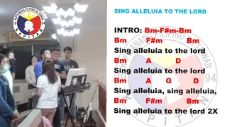 Sing alleluia to the Lord - lyrics and chords