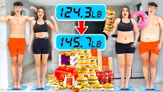 Who can GAIN the MOST WEIGHT in 1 Hour - Challenge