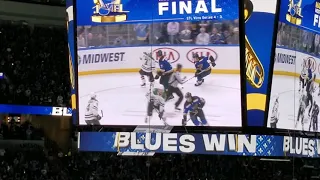 Blues win vs Stars Game 7 Double OT!!!