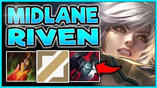 HOW TO PLAY RIVEN MID LIKE A CHALLENGER PLAYER WHILE CAMPED (INFORMATIVE GAMEPLAY) League of Legends