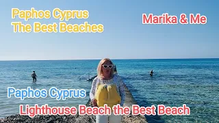 The Best Beach in Paphos❓ Lighthouse Beach.. Paphos Cyprus