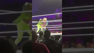 Sasha banks and Naomi vs Natalya in wwe live event|wwe live event