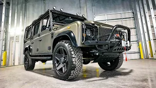 Fully Restored Land Rover Defender 110 with LS3 Plus 565 Horsepower Engine | ECD Automotive Design