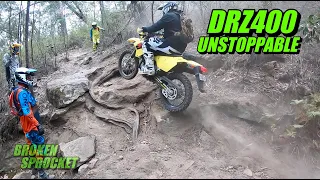 Epic DRZ400E enduro adventure.