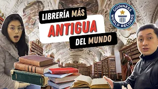 Conociendo la LIBRERIA mas ANTIGUA del MUNDO ¡RECORD GUINNESS! 📖🌍 | Maik y Cami