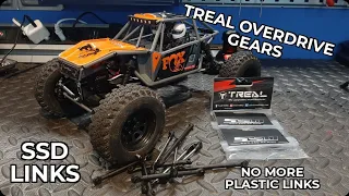 Axial Capra UTB-18, SSD links and Treal overdrive gears.