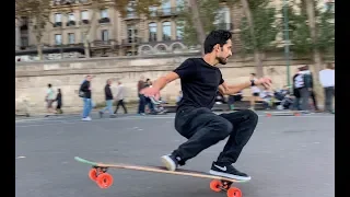 Longboard dancing freestyle | chill session in Paris