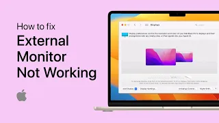 How To Fix External Monitor Not Working on Mac OS Ventura