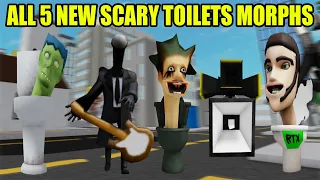 [🤖NEW] Scary Toilets Morphs - How to get ALL 5 NEW SCARY TOILETS MORPHS in Find The Scary Toilets