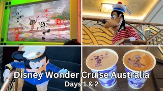 Disney Wonder Cruise Australia (Maiden Voyage) 🇦🇺 🦘 Melbourne to Hobart | Day 1 & 2 #disneywonder