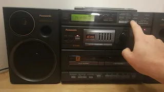 Panasonic RX-DT680 - Boombox - Ghetto Blaster- Walk Through - Working - Test