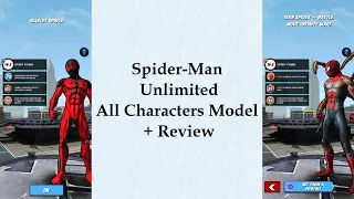 Spider-Man Unlimited All Characters Model + Review