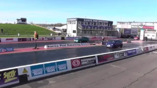 Ford Focus ST vs Mazda 323 V6 - 1/4 Mile Drag Race