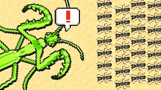 GIANT Preying Mantis vs Ant Army in Pocket Ants Colony Simulator