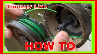 how to re string your Homelite trimmer