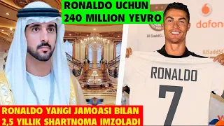 RONALDO YANGI JAOASI BILAN SHARTNOMA IMZOLAB BO'LDI