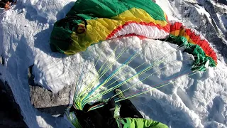 First takeoff at "Hoher Dachstein" with a Paraglider