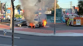 Car Fire Wanneroo shopping Centre 5/3/20 - Perth WA