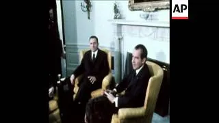 SYND 4-2-74 NIXON AND KISSINGER MEET GROMYKO