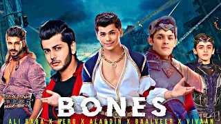 Bones ft. Aladdin x Baalveer x Hero x Ali Baba x Vivaan 🔥 || Full Song Edit ⚡ ||