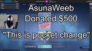 100T Asuna Donates $500 to Ploo (emotional)