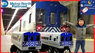 Johny's MTA Train Ride On Metro North Railroad With Metro North Munipals Trains