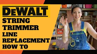 How to Replace DeWalt String Trimmer Line Weed Eater Wacker (Complete & QUICK HOW TO INSTRUCTIONS)