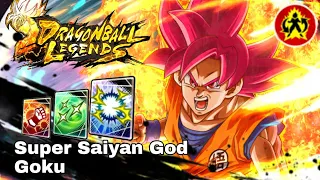 Dragon Ball Legends Concept - Legends Limited Transforming Super Saiyan God Goku